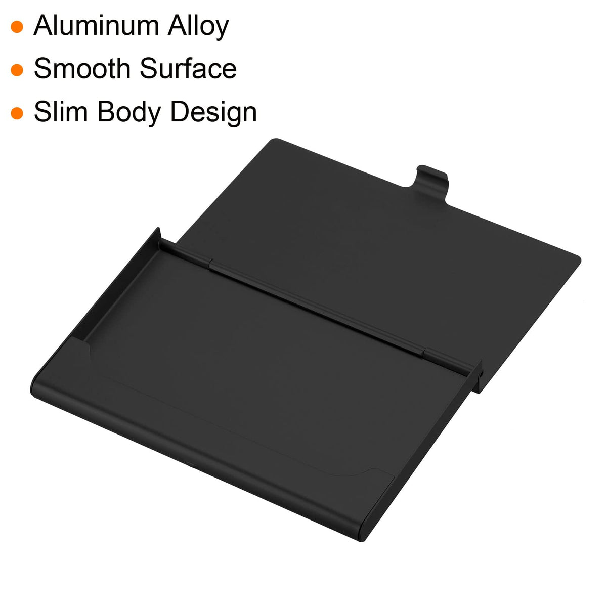 PATIKIL Business Card Holder, 4 Pack Aluminum Metal Card Case Professional Slim Pocket Card Holder for Name Card Credit Card, Black