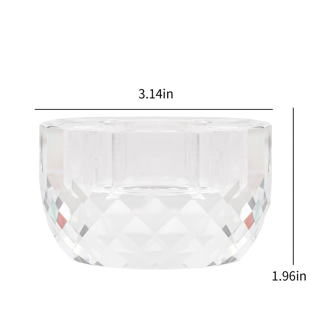 Marvala Crystal Tealight Candle Holders for Wedding Centerpieces, Christmas Decor, Party Decorations, Home Table Accessories