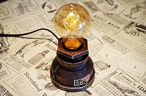 Loft Style Lamp, Corporal Bronze Steampunk Industrial Vintage Style, Water Pipe