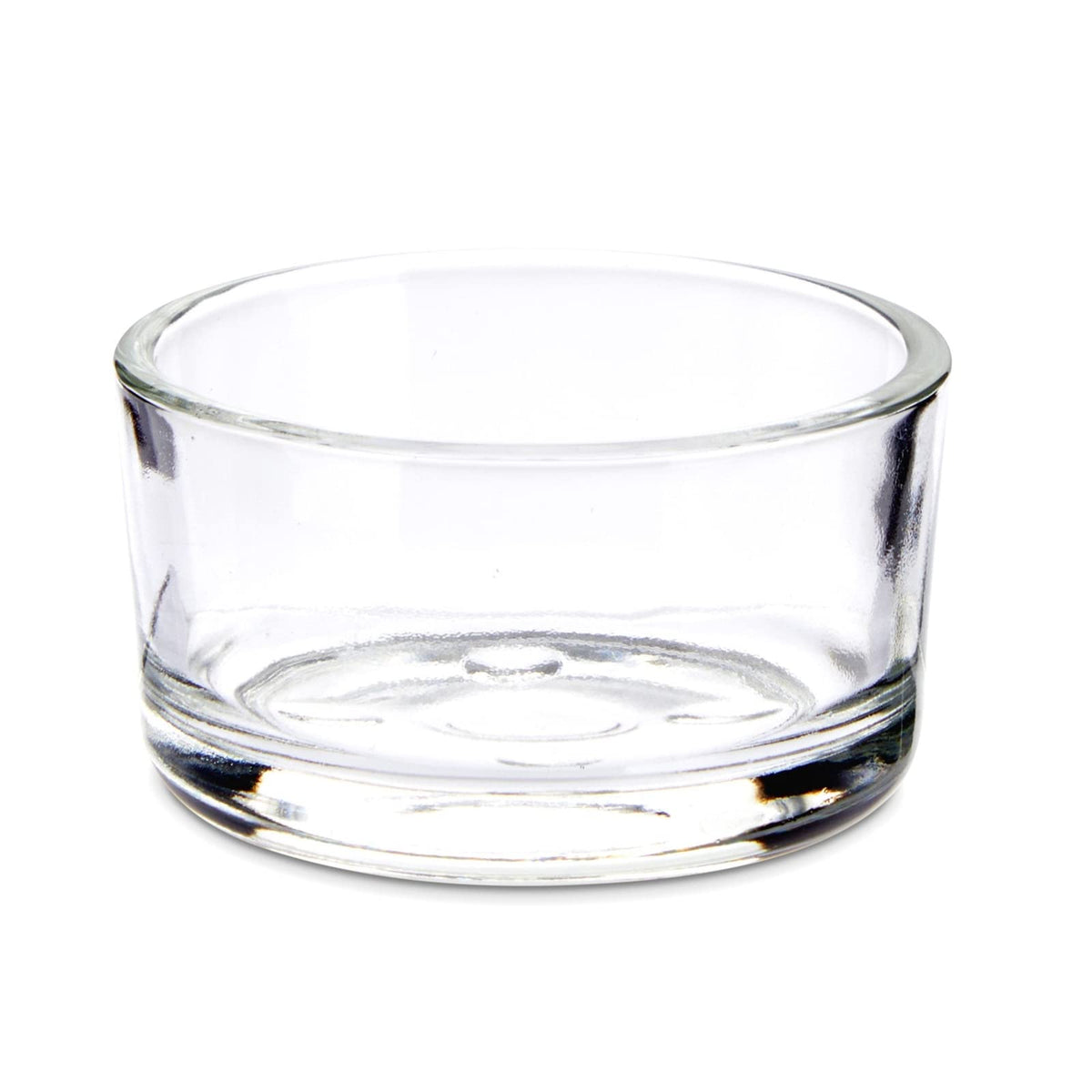 Juvale Glass Votive Candle Holders - Fits Standard Tealight Candles - Short Tealight Holders - Pack of 24, 1.9 in Dia x 1.0 in H