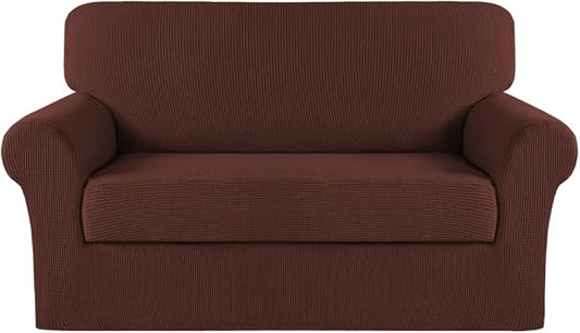 Turquoize Stretch Sofa Slipcover 2 Pieces Sofa Cover Couch Cover