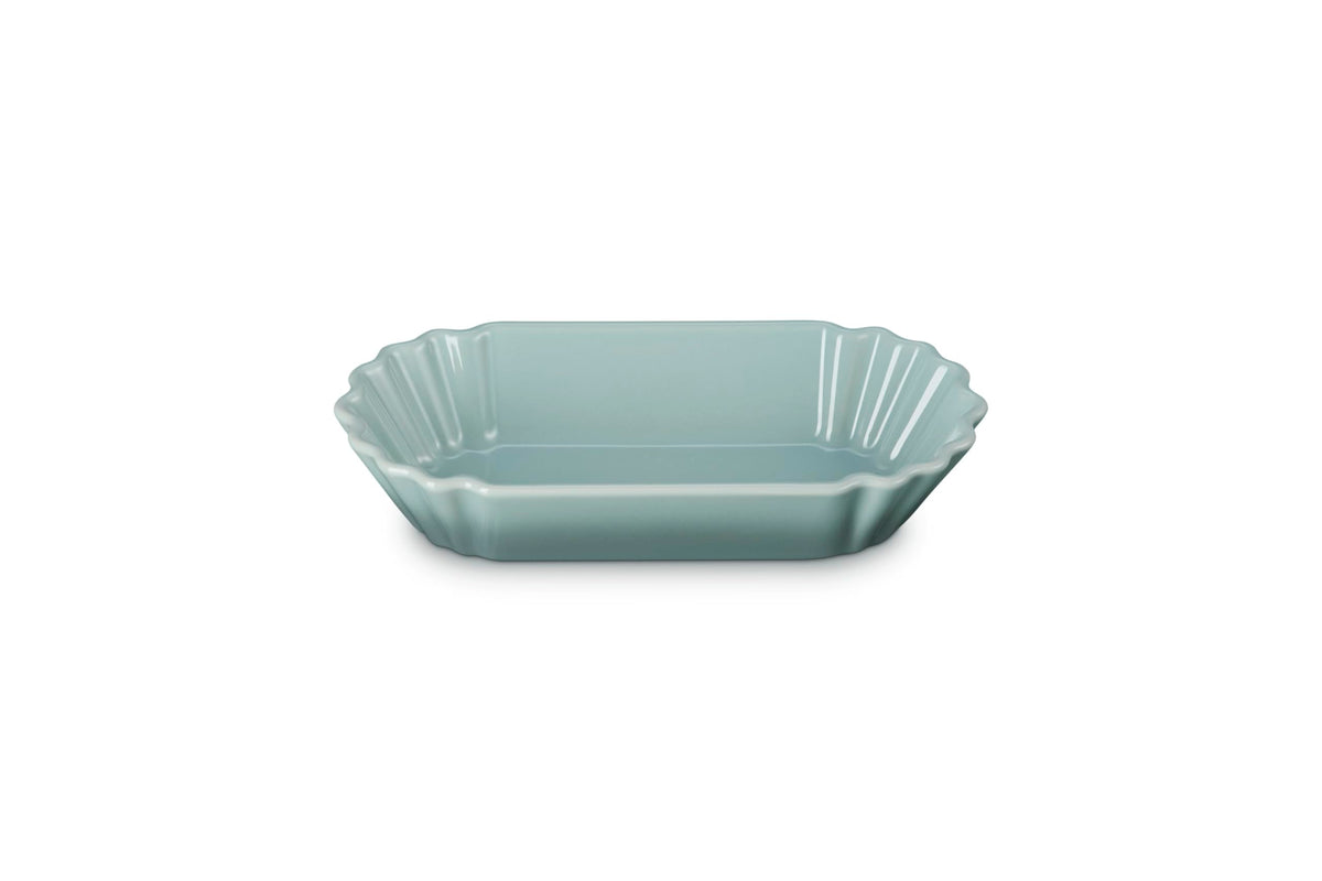 Le Creuset Stoneware Bistro Boat, 14 oz. (8.5" L x 4" W x 1.7" D), Sea Salt