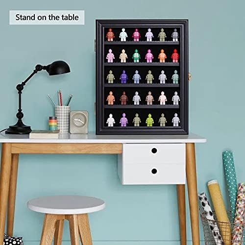 VERANI Minifigures Miniature Display Case Collectibles Display Box Wall Mount