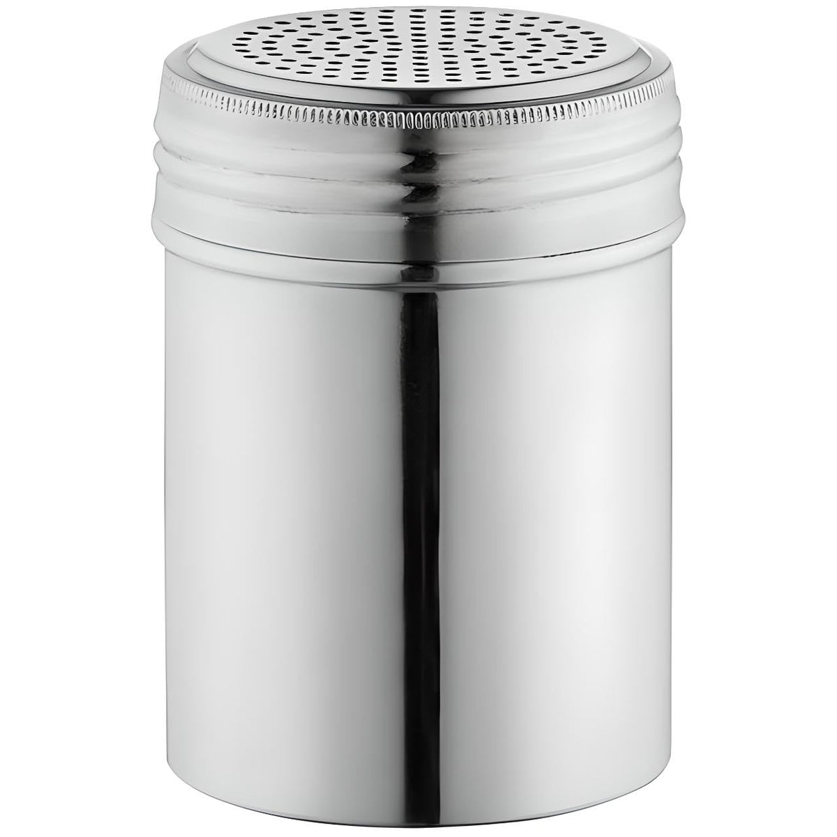 OCS Parts Set of 2 Stainless Steel Dredge Shakers | Without Handle | 10 Ounce Stainless Steel Salt, Pepper, Powdered Sugar an Spice Shakers for Home and Commercial Kitchens