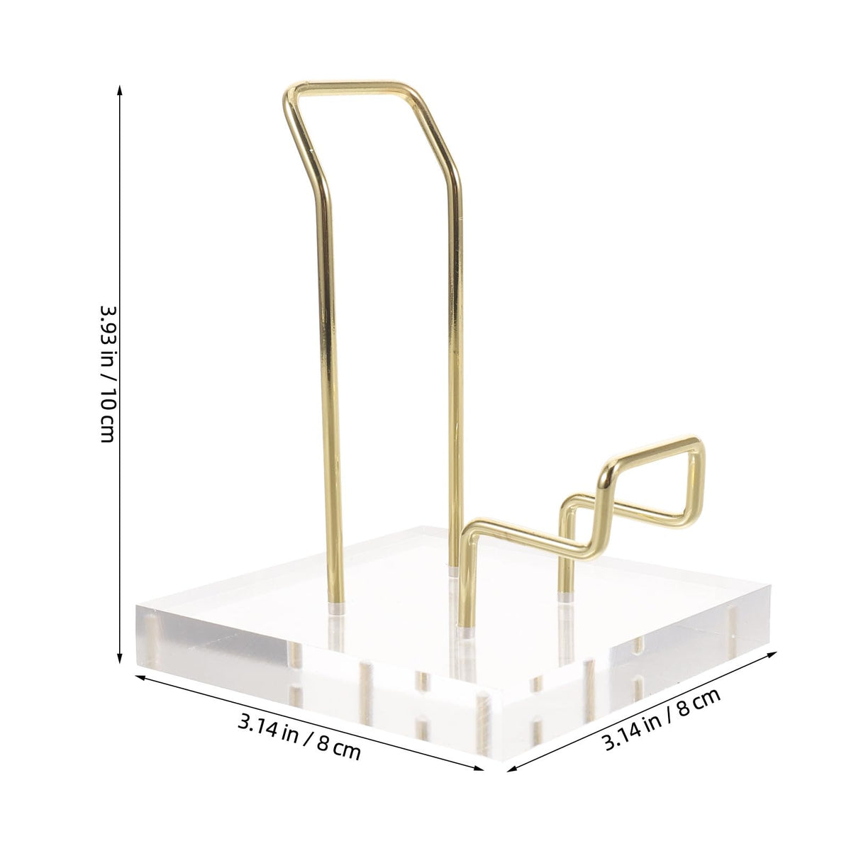 FUOYLOO Acrylic Crystal Mineral Display Shelf, Modern Transparent Organizer Rack for Natural Stone, Ore, Jewelry, for Retail Store/Office/Party Decoration