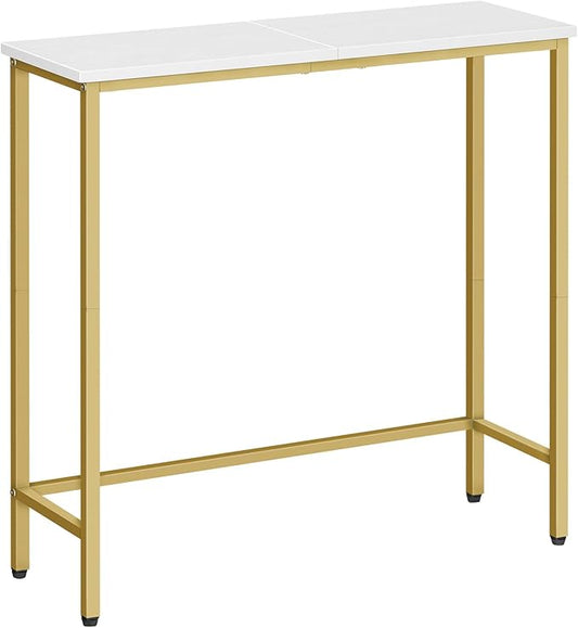 HOOBRO Narrow Console Table, 29.5" Small Entryway Table, Thin Sofa Table