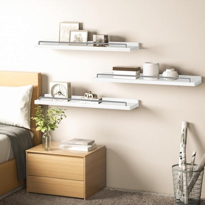 RYOFOBETTO 22 inches Long Floating Shelves, Bathroom Decor Shelves Over Toilet