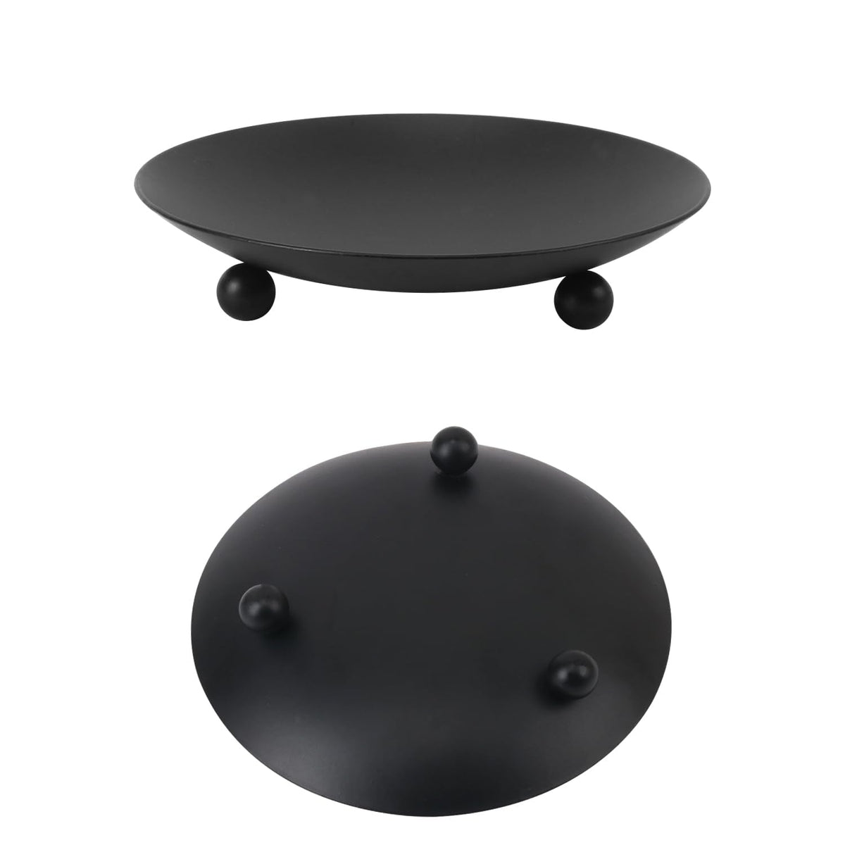 Biugaaufai 15 Pack Candle Holder Plate, Iron Plate Candle Holders, 4.33" D x 0.78" H, Matte Black, Perfect for LED & Wax Candles, Weddings, Home Decor
