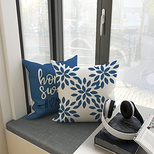 YCOLL Pillow Covers 18x18 Set of 4, Modern Sofa Throw Pillow Cover, Decorative