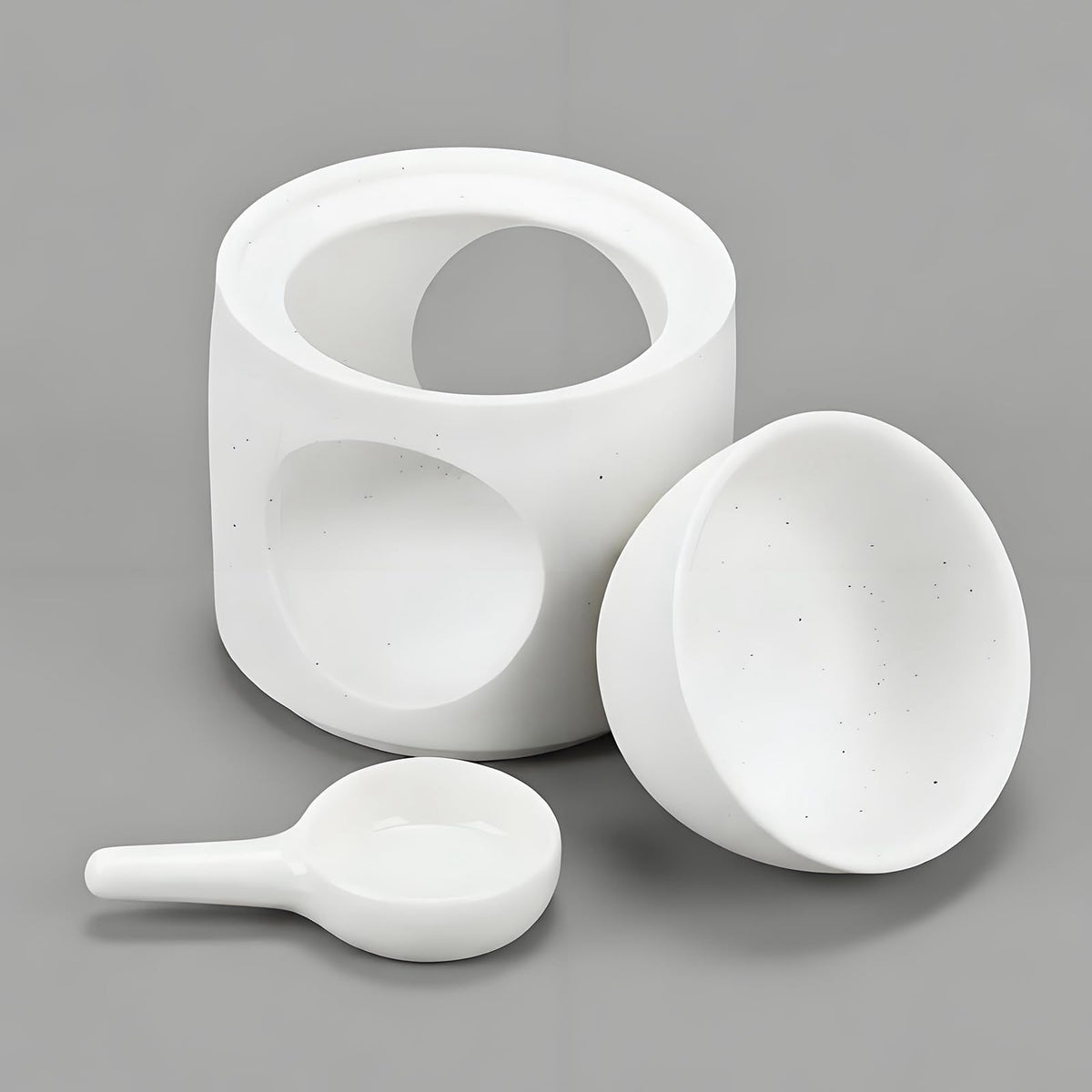 BYZCYSG White Burner, Ceramic Tealight Warmer, Scented Oil Diffuser, White Ceramic Tea Light Candle Holder