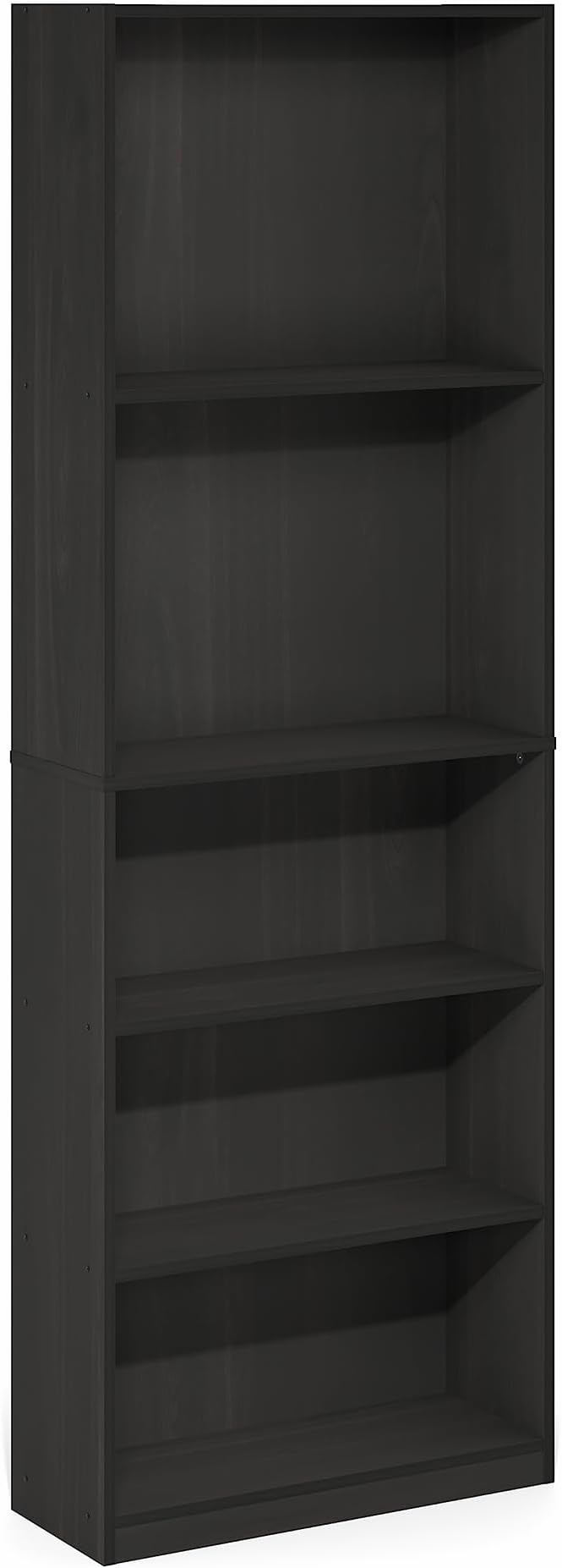 Furinno Jaya Book Shelf, 5-Tier Tall Book Shelf, Bookcase