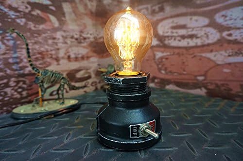 Loft Style Lamp, Corporal Black Steampunk Industrial Vintage Style, Water Pipe