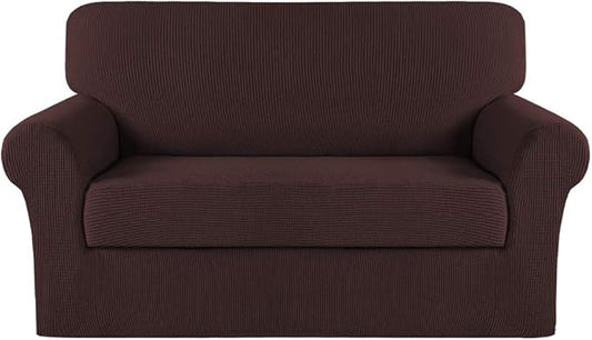 Turquoize Stretch Sofa Slipcover 2 Pieces Sofa Cover Couch Cover