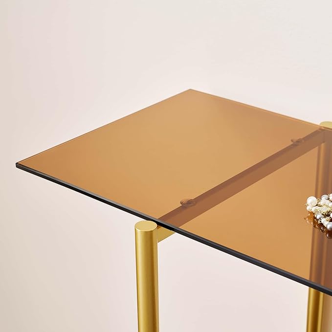 LumFurn Extra Large Glass Console Table