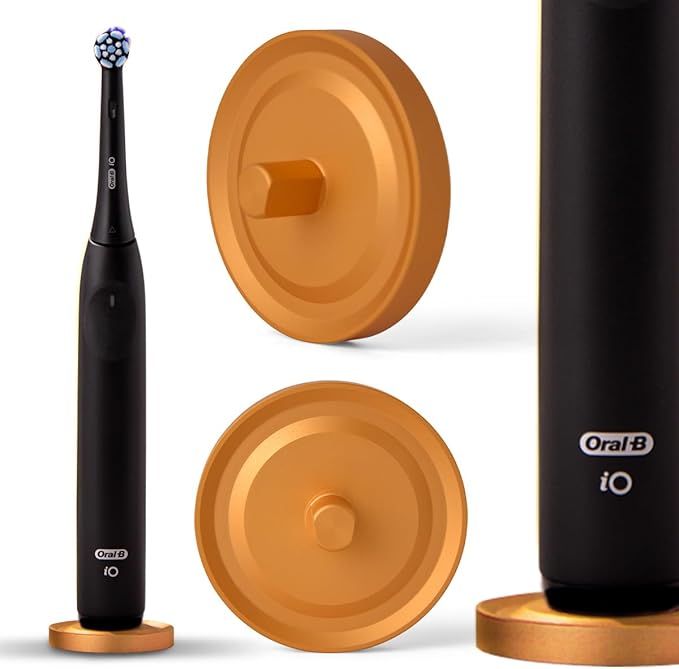 Gold Oral-B Compatible Electric Toothbrush Holder