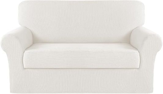 Turquoize Stretch Sofa Slipcover 2 Pieces Sofa Cover Couch Cover