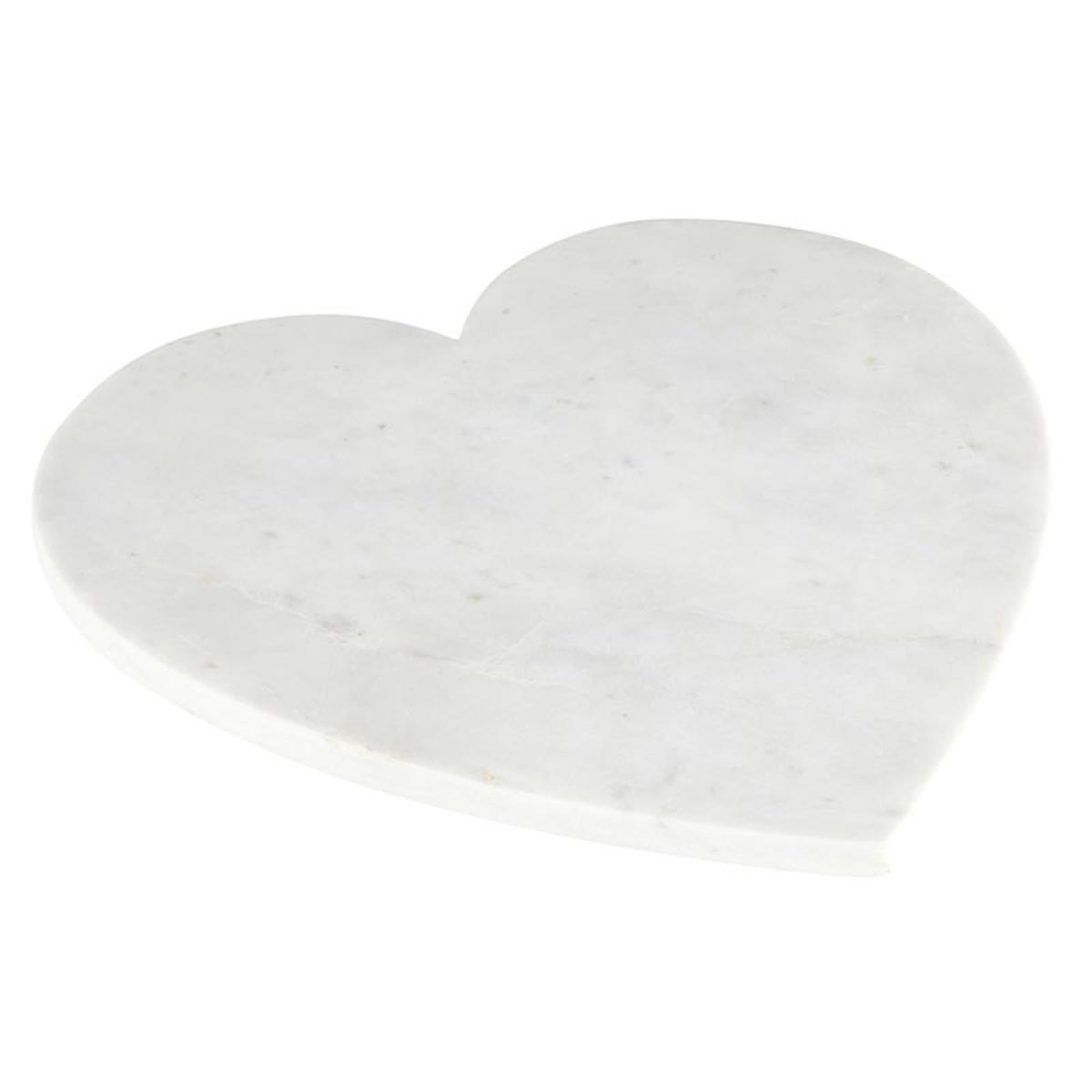 Santa Barbara Design Studio Christmas Charcuterie Boards for Cheese, Meat, and Fruit Marble Serving Tray, 12" W x 12" H x 0.5" D, Heart