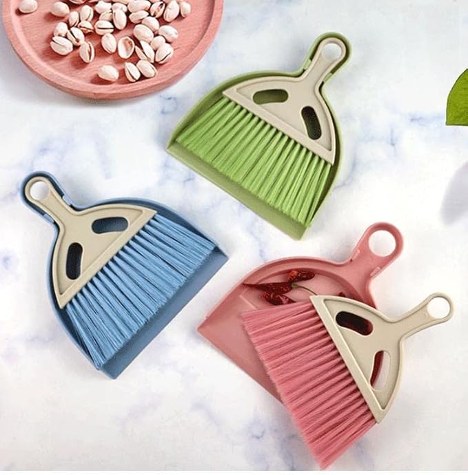 SOUJOY 6 Pack Small Dustpan and Brush Set, Whisk Broom and Dust Pan