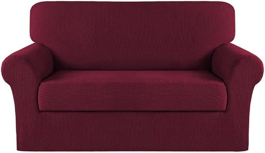 Turquoize Stretch Sofa Slipcover 2 Pieces Sofa Cover Couch Cover