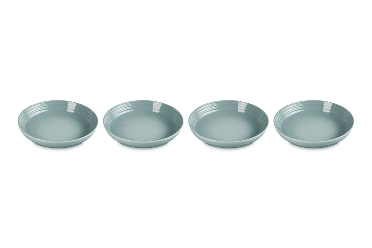 Le Creuset Stoneware Set of 4 Pasta Bowls, 8.5" each, Sea Salt