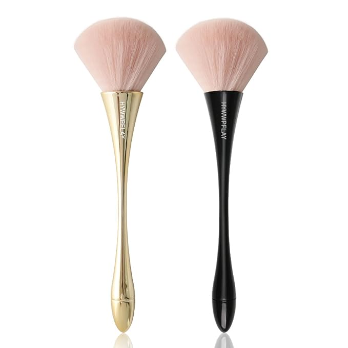 2Pcs Nail Dust Brush Acrylic Brush Cleaner Nail Brushes
