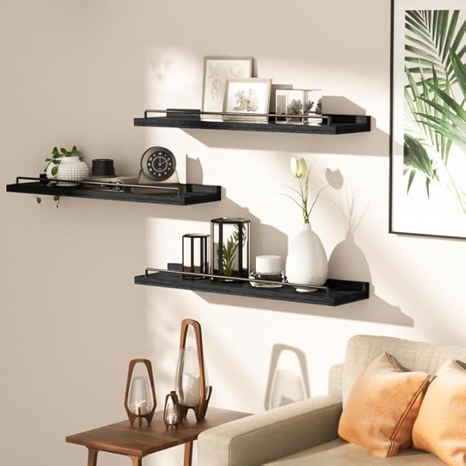 RYOFOBETTO 22 inches Long Floating Shelves, Bathroom Decor Shelves Over Toilet