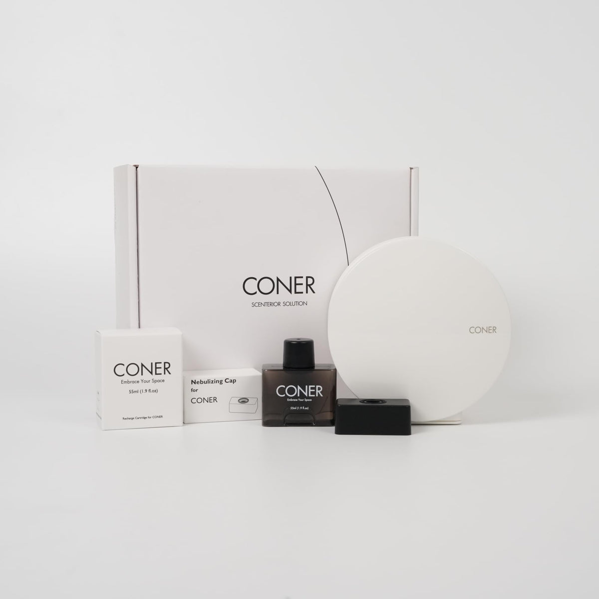 Coner Smart Scent Diffuser - Wide Coverage - Cordless - Mesh Nebulizing Tech - Fine Perfumery (Divice Only)