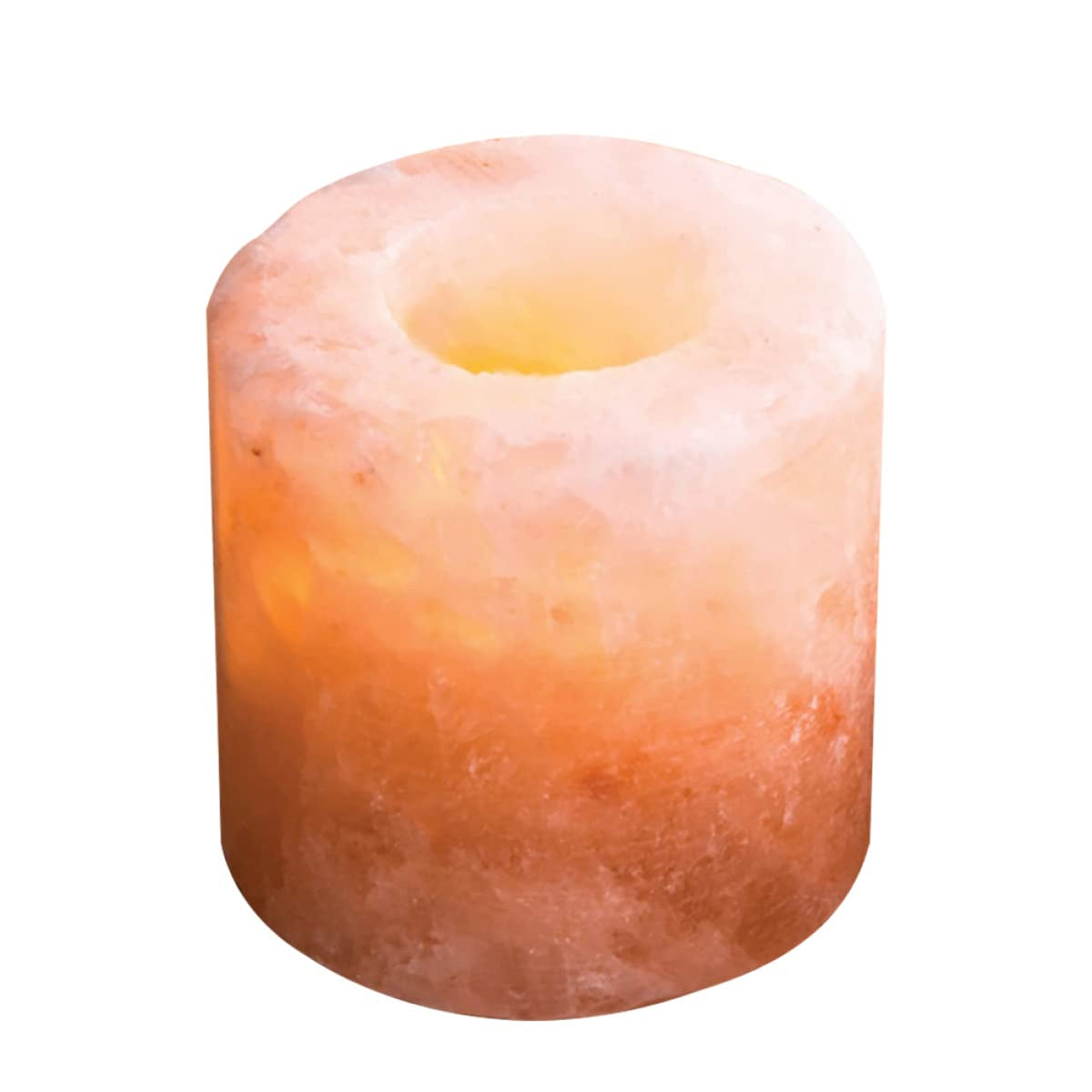Sosoport Himalayan Crystal Salt Candle Holder Decorative Candlestick for Home Decor Meditation and Yoga for Living Room Bedroom and Outdoor Spaces