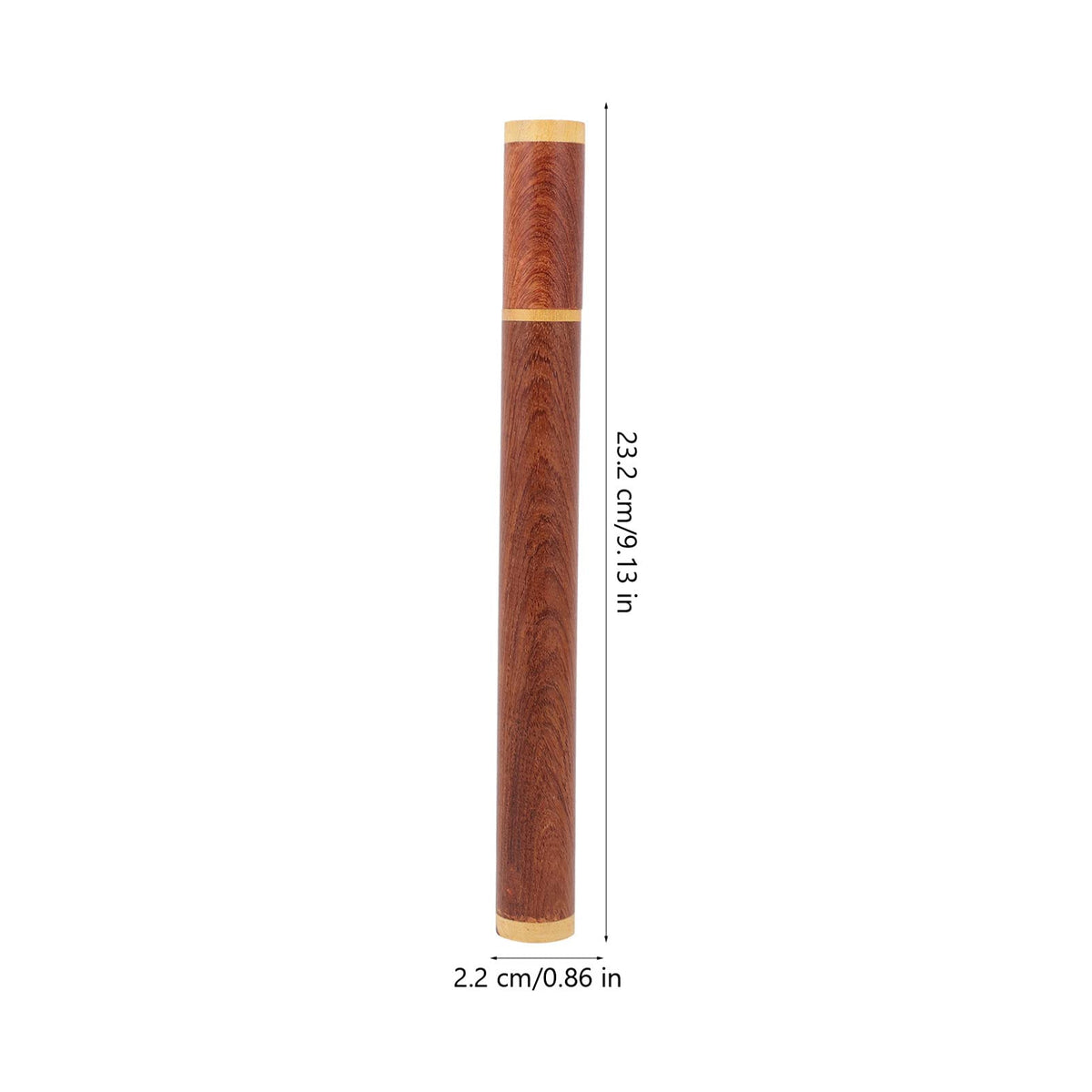 ARTIBETTER 3-Pack Smooth Natural Incense Tube Holder Set Compact 9.44In Wooden Incense Stick Storage Canisters with Simple Lid for Home Decor Meditation and Aromatherapy