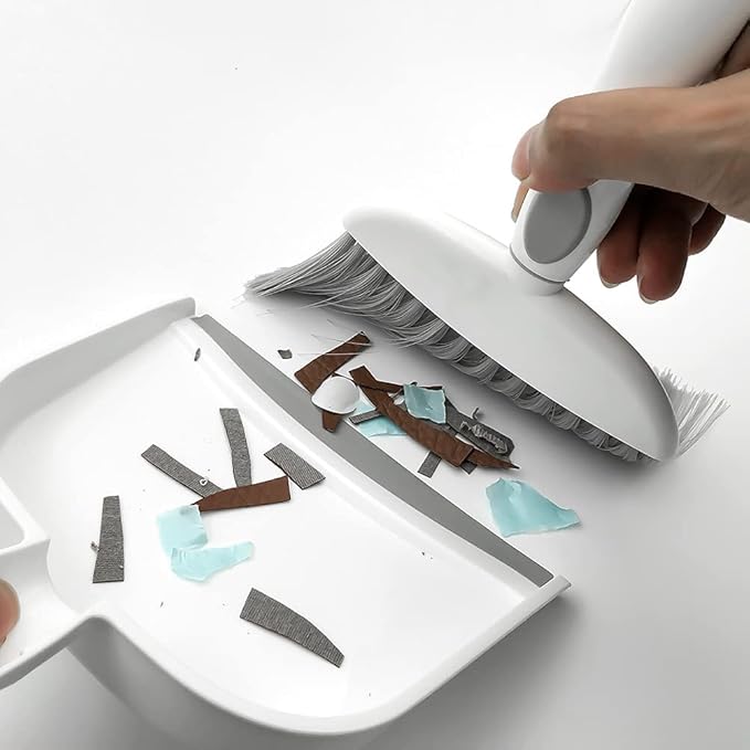 Dust pan, Mini Dustpan and Brush Set, Small Broom and Dustpan Set, Small Hand