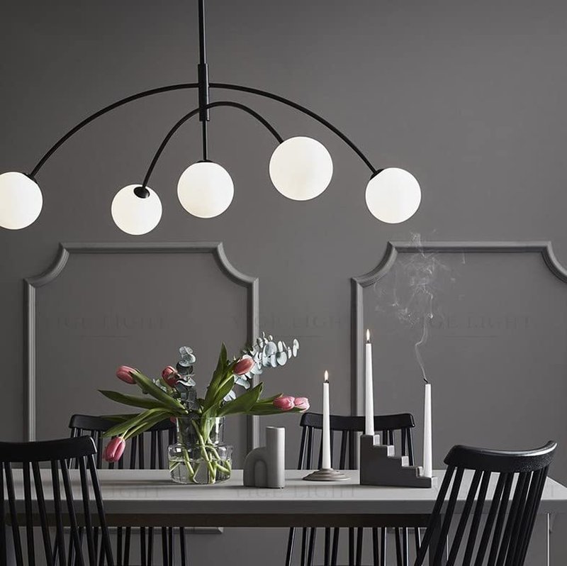 Vaguelly White Globe Lamp Shades Lighting Fixture Replacement Globes Neckless Top Opening for Chandelier Sconces, Lighting Fixture Replacement,Diameter 5.9" Fitter 2.16"