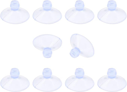 10 Pack Glass Tableholders - 18mm Rubber Suction Cups