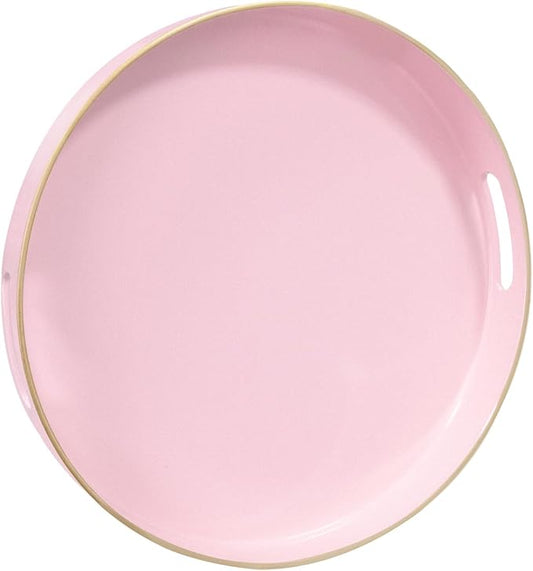 MAONAME 13" Round Tray, Modern Decorative Trays