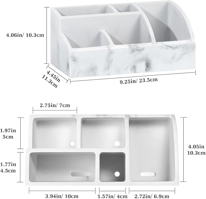 Luxspire Electric Toothbrush Holders, Bathroom Organizer Countertop Caddy 5