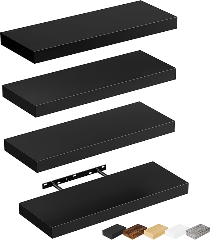 Bellsal Floating Shelves for Wall, Living Room, Bathroom Storage, Book Shelf