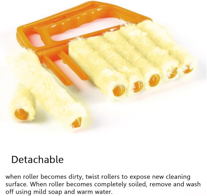 Blind Cleaner Brush, Blinds Dust Shutters, Mini Washable & Removable Window Air