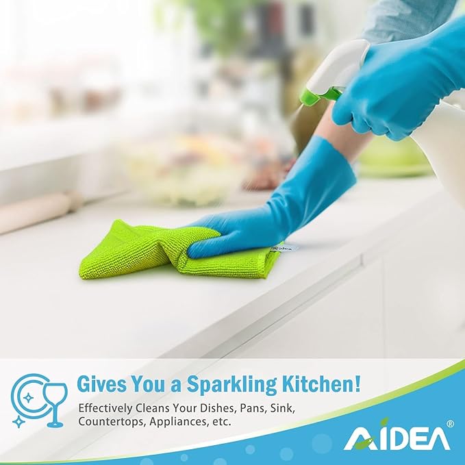 AIDEA Microfiber Cleaning Cloth-150PK, Soft Microfiber Towels