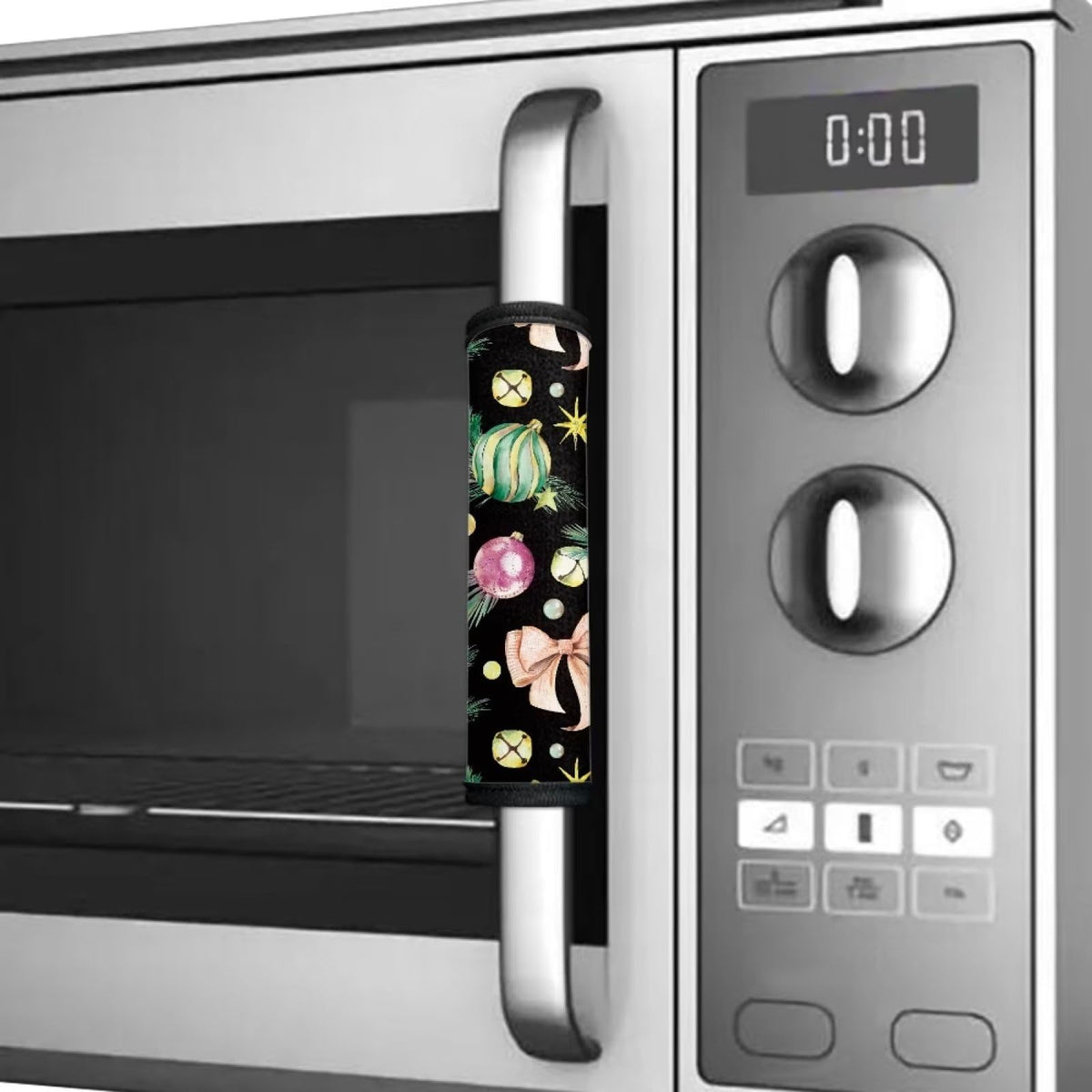 Mintulipy Christmas Appliance Handle Covers Set of 4 Refrigerator Door Handle Covers Keep Appliance Clean for Fridge Microwave Stove Dishwasher Kitchen Decor Accessories