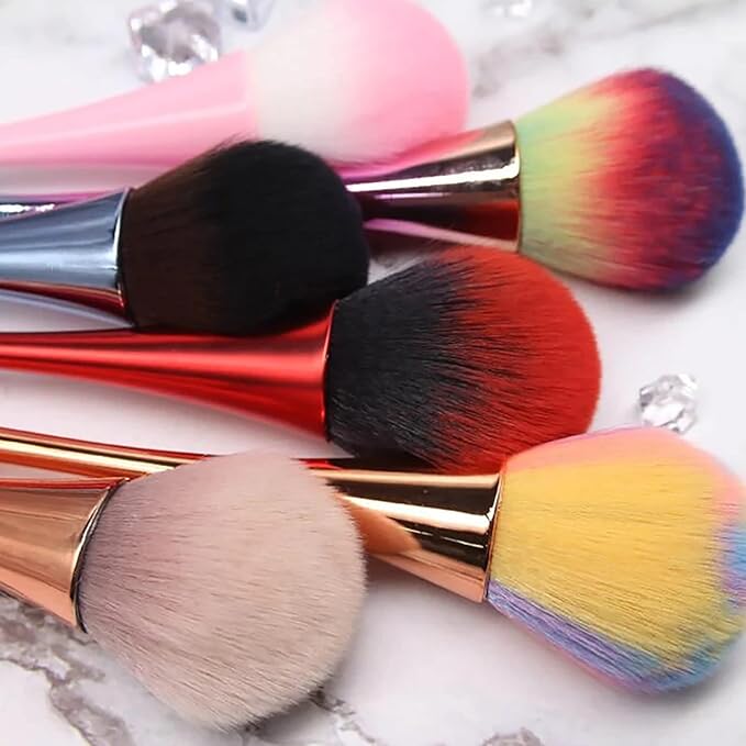 2Pcs Nail Dust Brush Acrylic Nail Brush Cleaner Nail Brushes