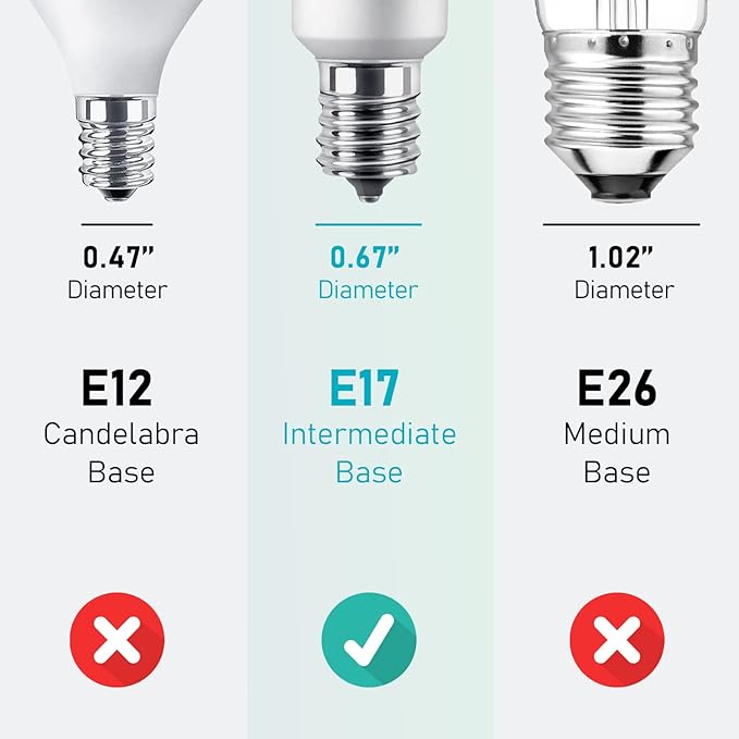 Maelsrlg E17 LED Bulb 6W, Intermediate Base Spotlight Bulb, Daylight White 5000K