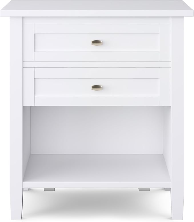SIMPLIHOME Warm Shaker Bedside Table