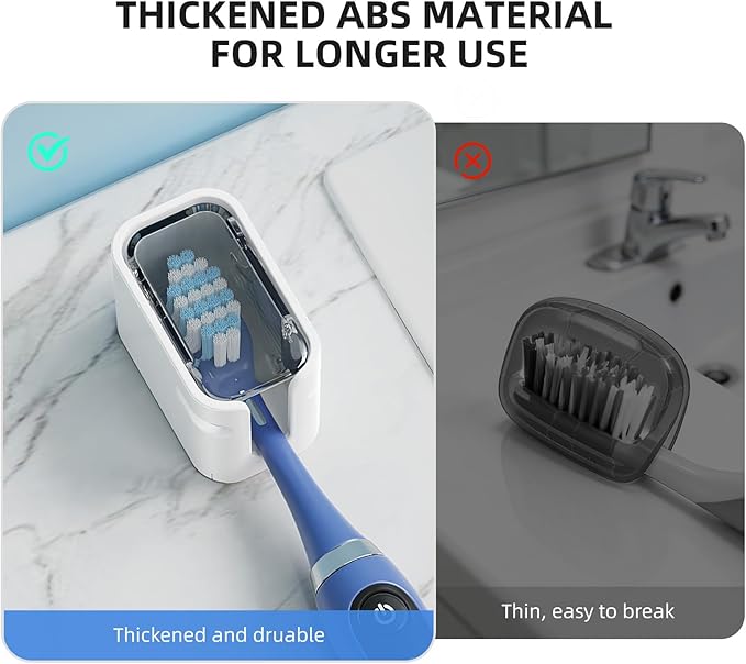 Travel Toothbrush Cover 2PCS Thickened, Electric Toothbrush Covers Caps