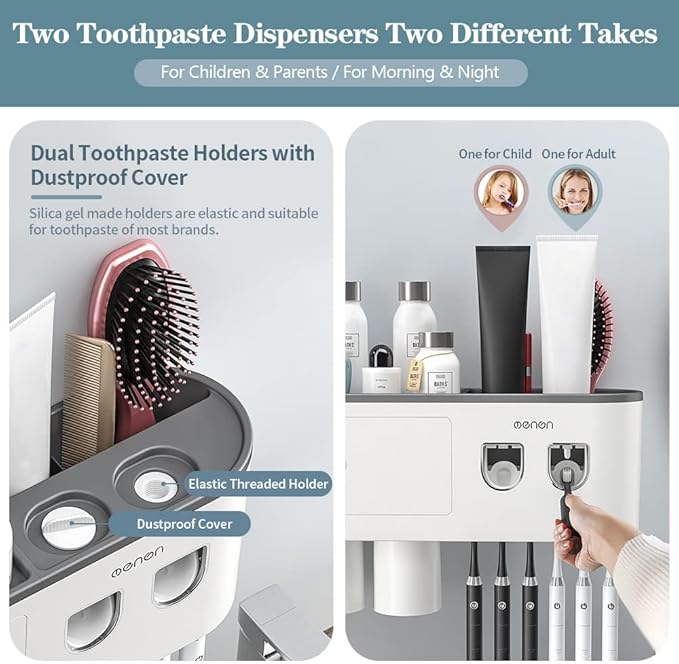 Toothbrush Holders Wall Mounted, Toothbrush Holder