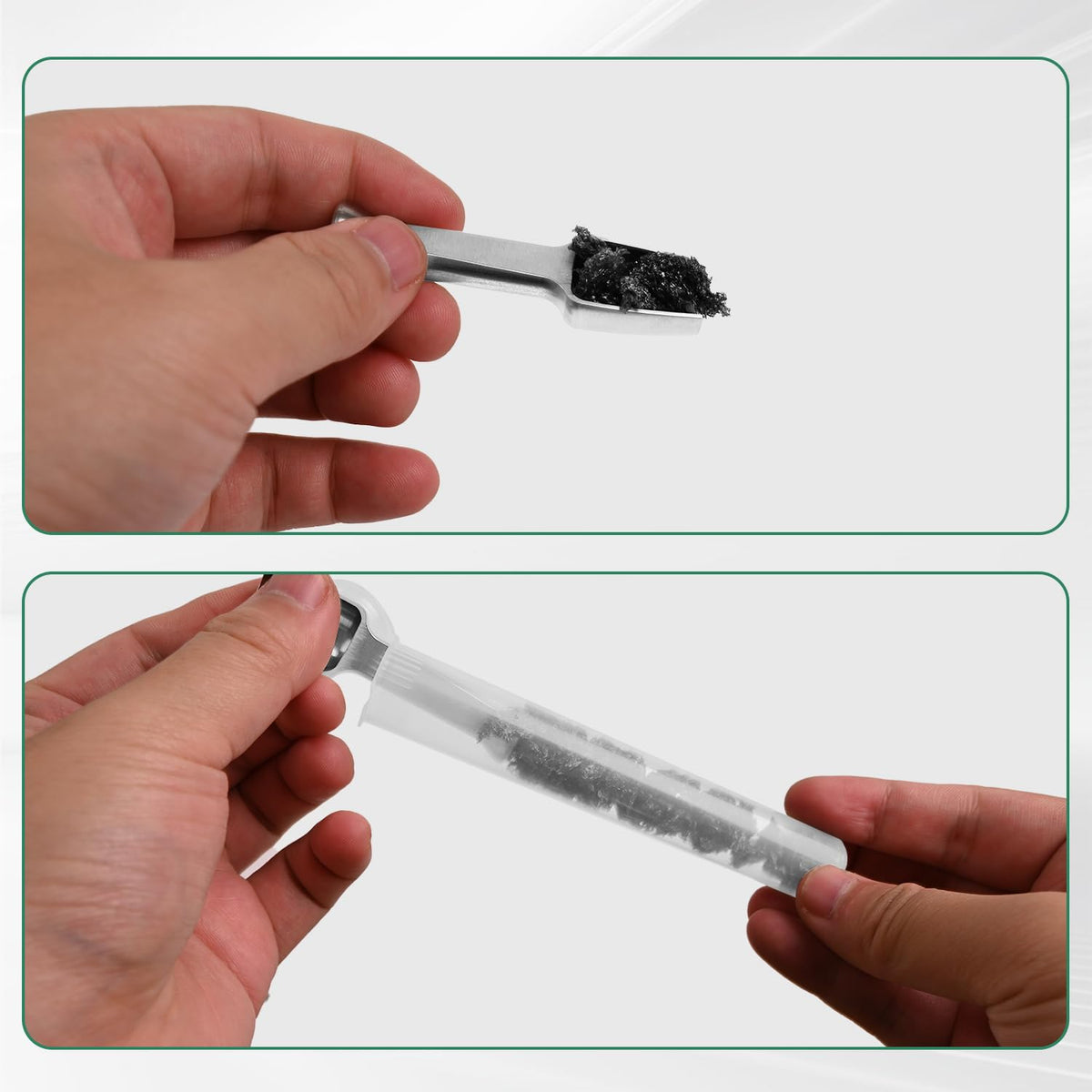 Mini SS304 stainless steel scoop with tamp tool,0.25 gram 2.56 inch capacity spoon for multi-purpose use sugar salt powder spices dishwashers safe for kitchen Laboratory