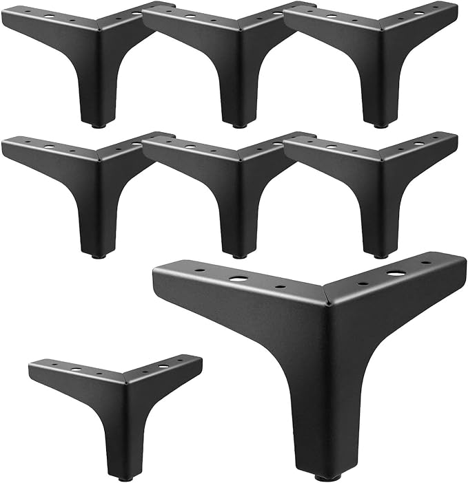AODIOU Furniture Legs Replacement Feet: Dresser Legs 4 Inch