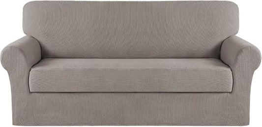 Turquoize Stretch Sofa Slipcover 2 Pieces Sofa Cover Couch Cover