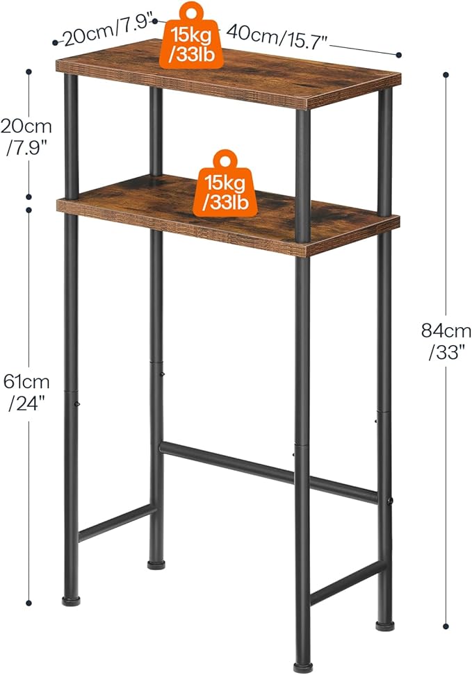 HOOBRO Narrow Console Table Set of 2