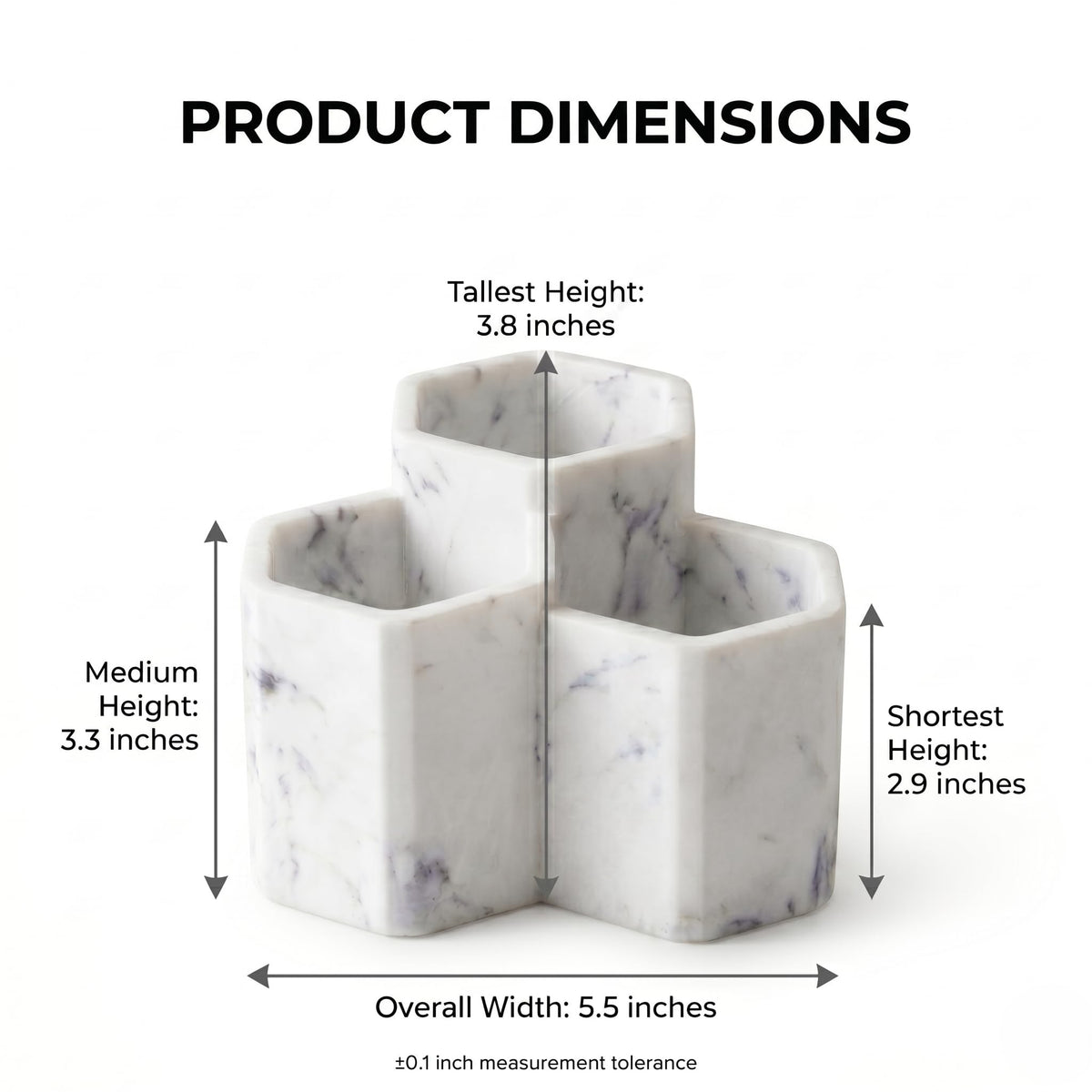 Resin Toothbrush Holders for Bathrooms, Electric Toothbrush and Toothpaste Holder,3 Slots Tooth Brush Organizer for Bathroom Countertop, Shower, Vanity