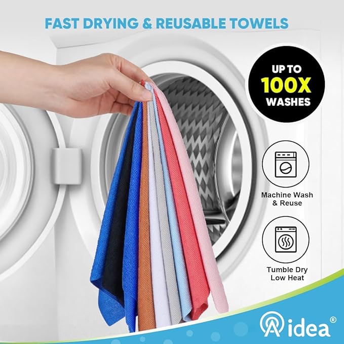 AIDEA Microfiber Cleaning Cloth Roll, Reusable Paper Towels Tear Away Cloth