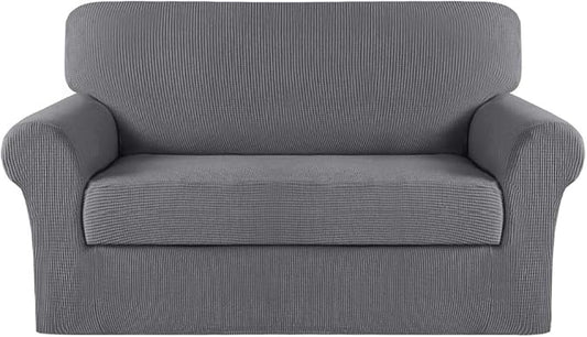 Turquoize Stretch Sofa Slipcover 2 Pieces Sofa Cover Couch Cover